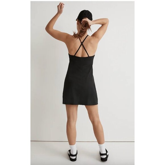 Madewell $88 Flex 2.0 Fitness Dress Black Size L NK207 - Picture 3 of 8